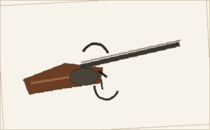 Antique percussion pistol